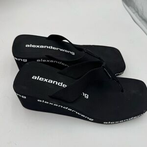 Alexander Wang Black Platform Sandals